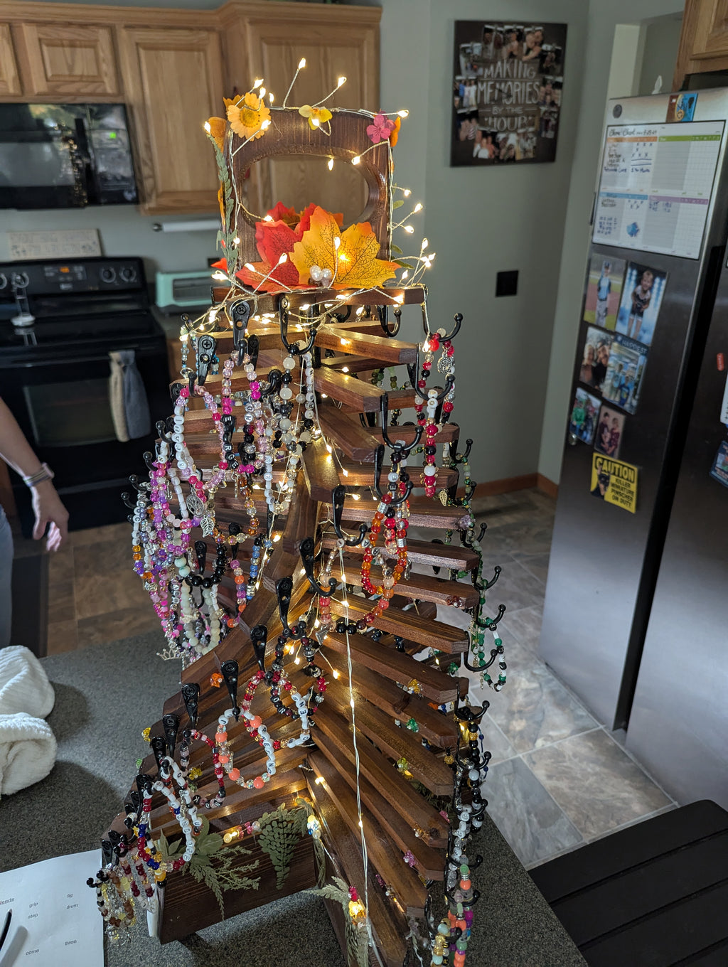 Teak Wood Jewelry  Stand