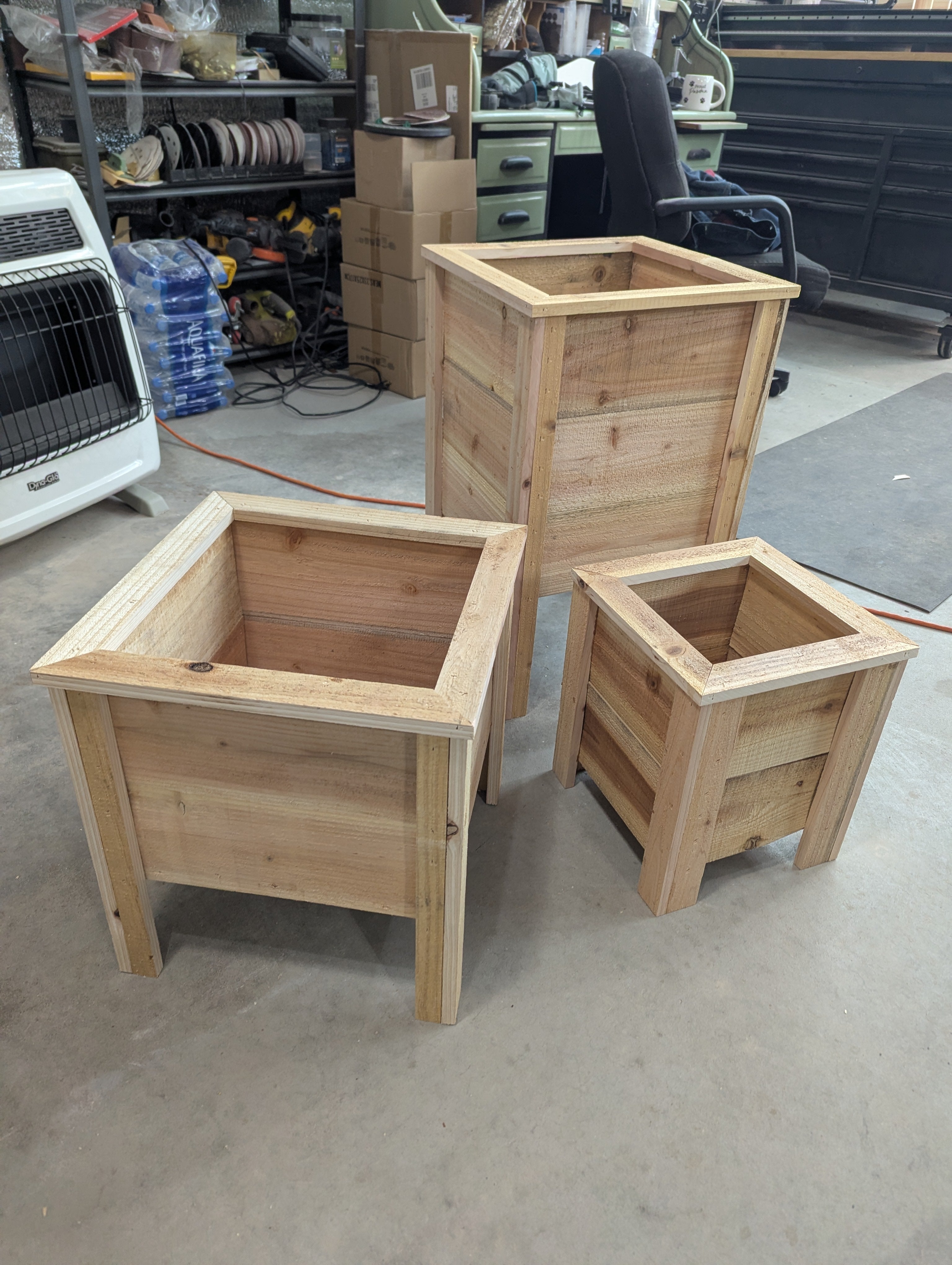 Three Cedar Planter Trio