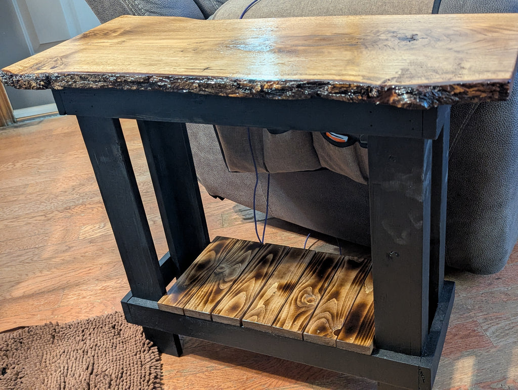 Live Edge End Table