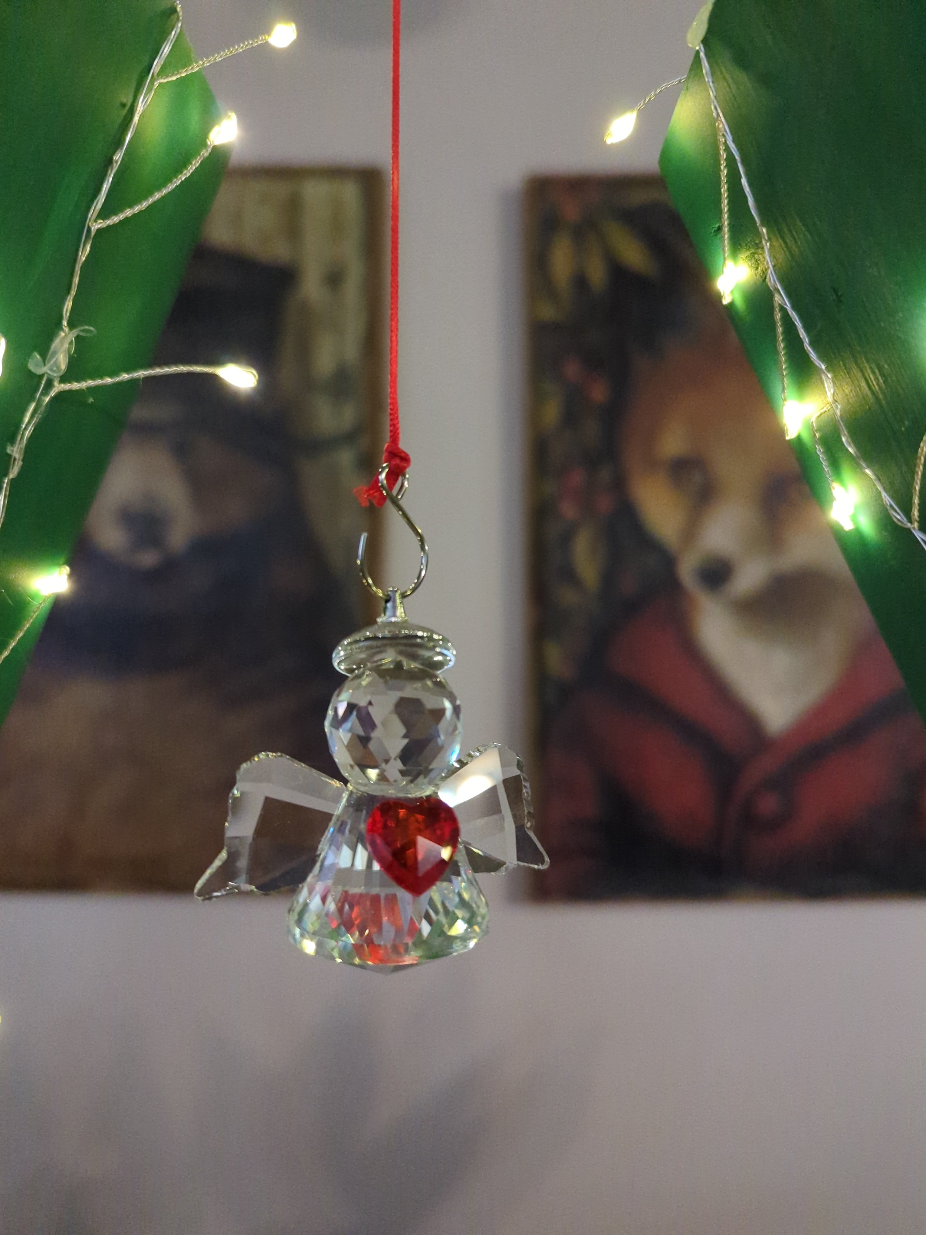 Wooden spirit Christmas tree