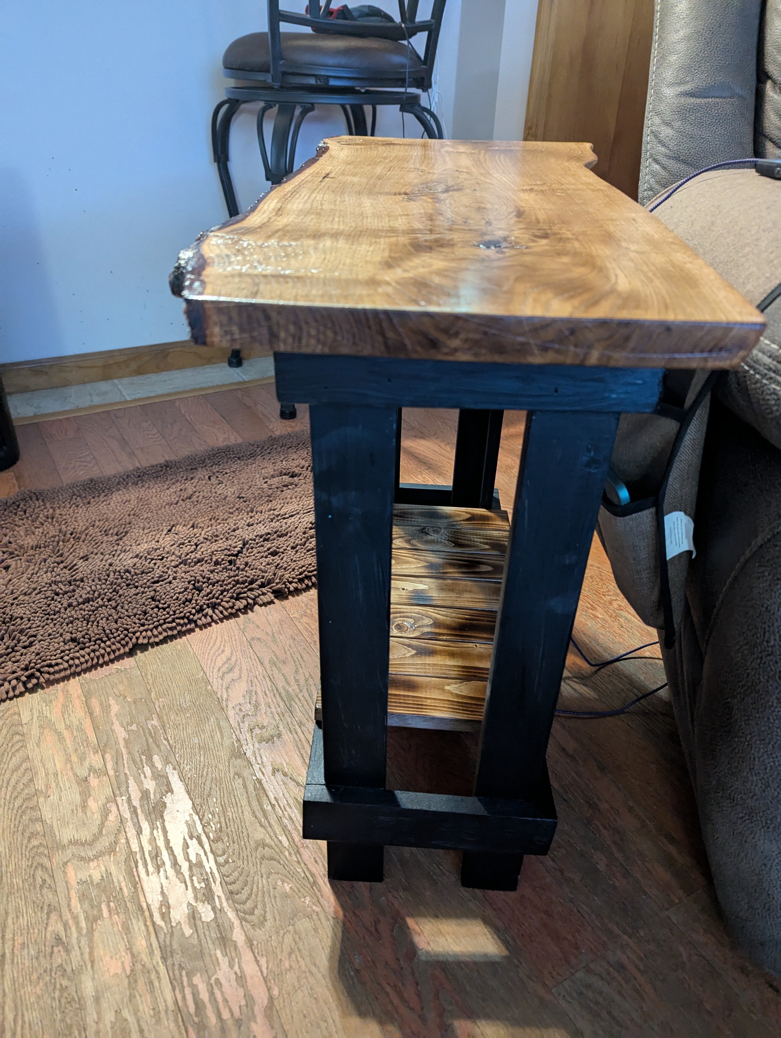 Live Edge End Table