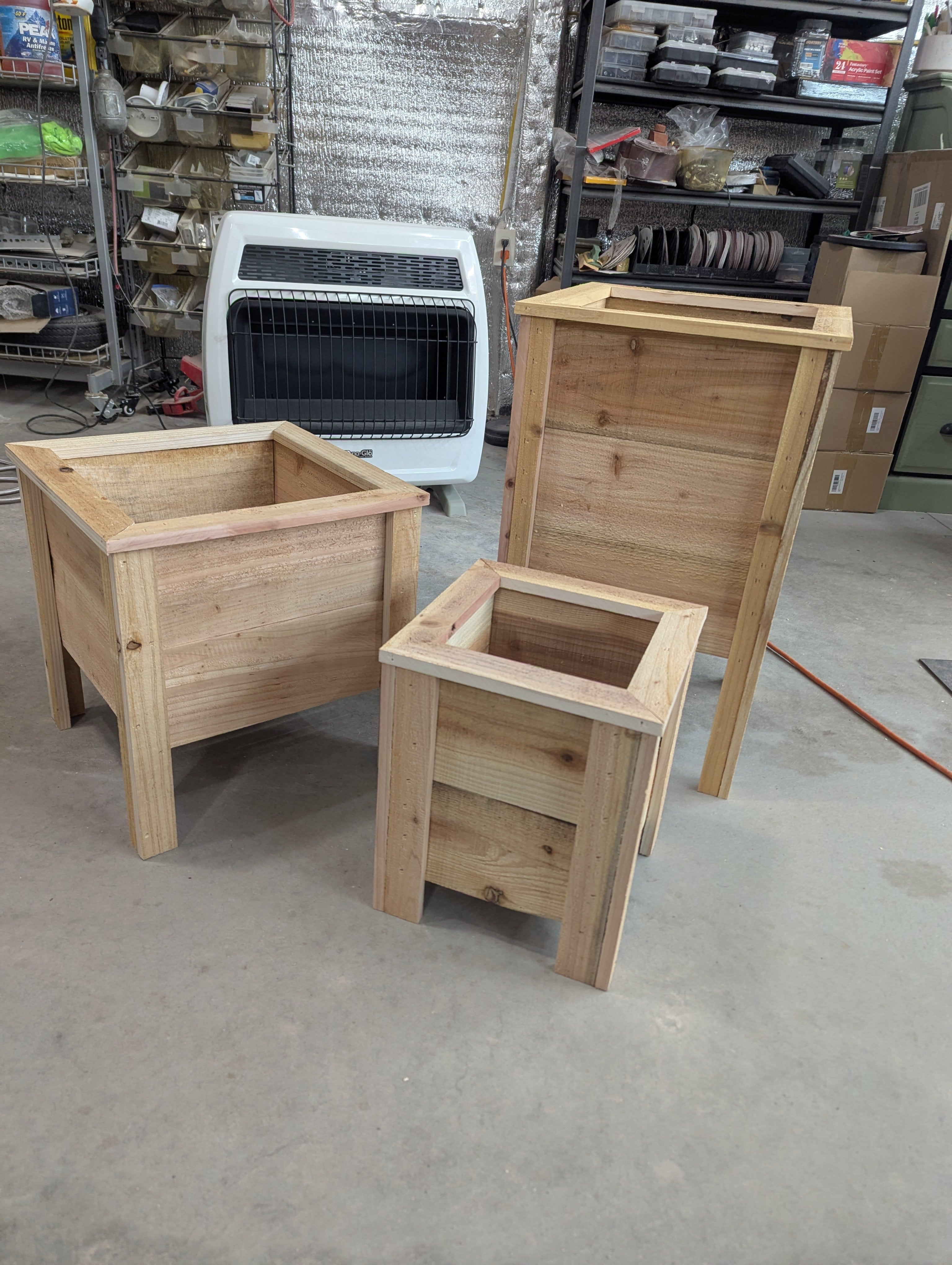 Three Cedar Planter Trio