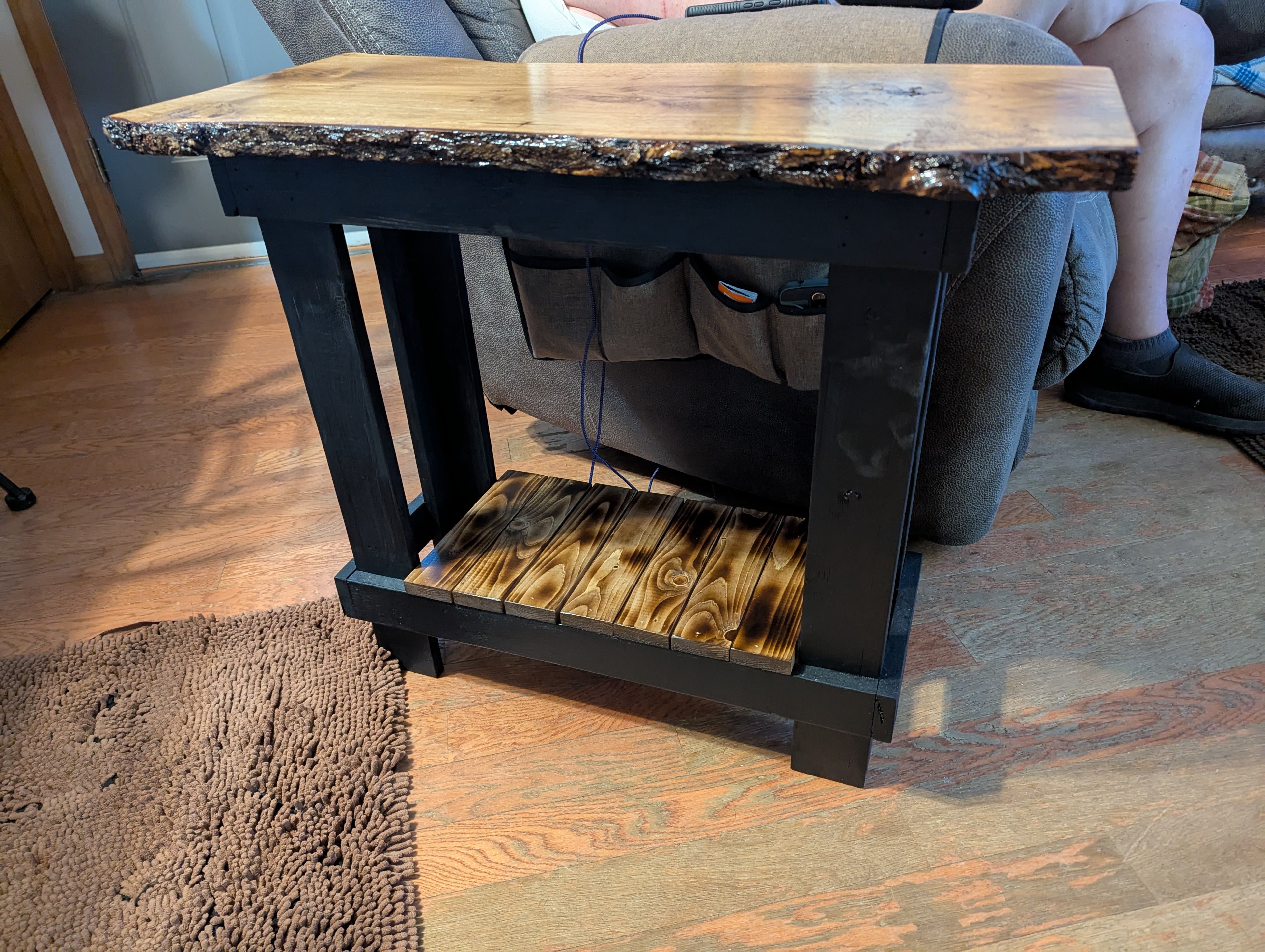 Live Edge End Table