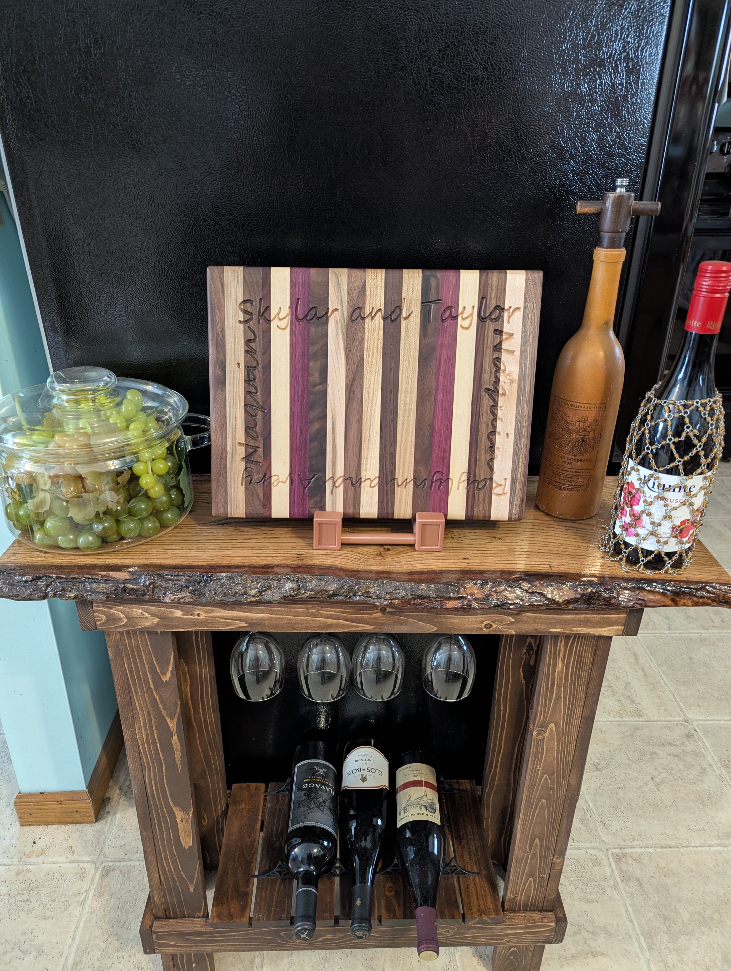 Name juice grooved cutting Board Combo