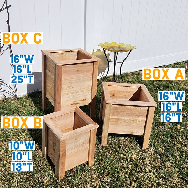 Three Cedar Planter Trio